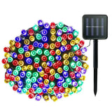 LUCES NAVIDEÑAS CON PANEL SOLAR MULTICOLOR 10M